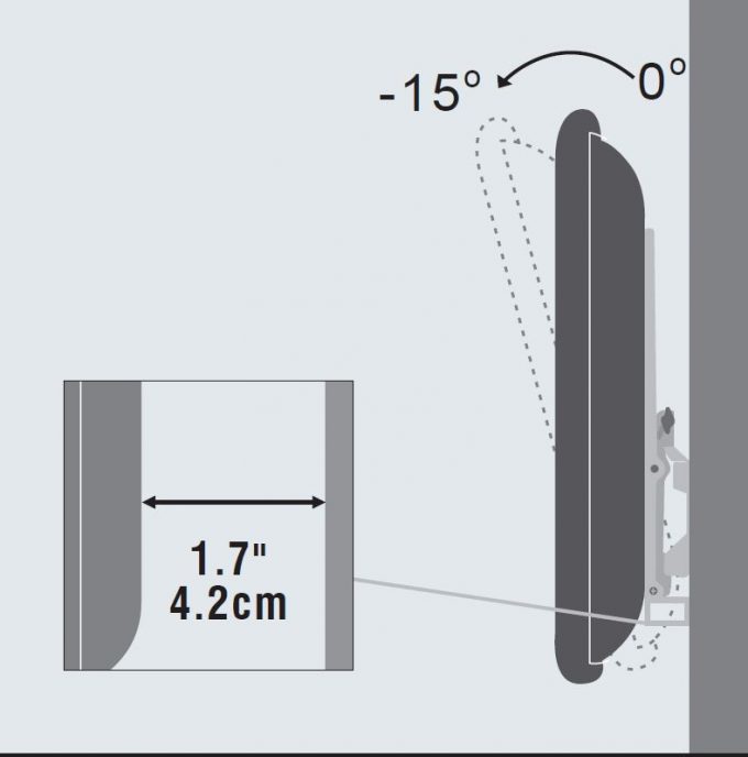 Vivolink VLMW4065T 40" - 65" tilt vægbeslag - Billede 2