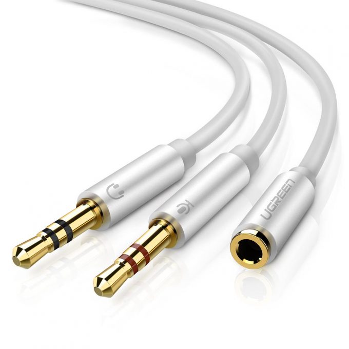 Ugreen 3.5mm Hovedtelefon Y Split Kabel