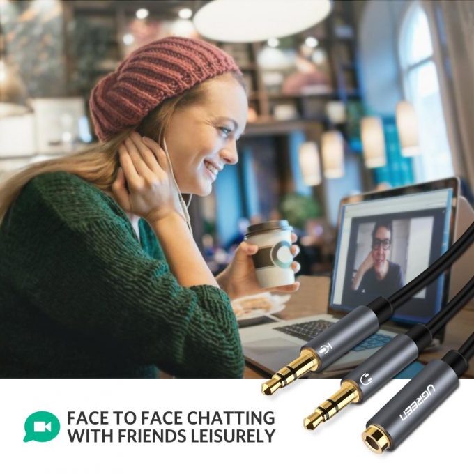 Ugreen 3.5mm Hovedtelefon Y Split Kabel - Billede 4