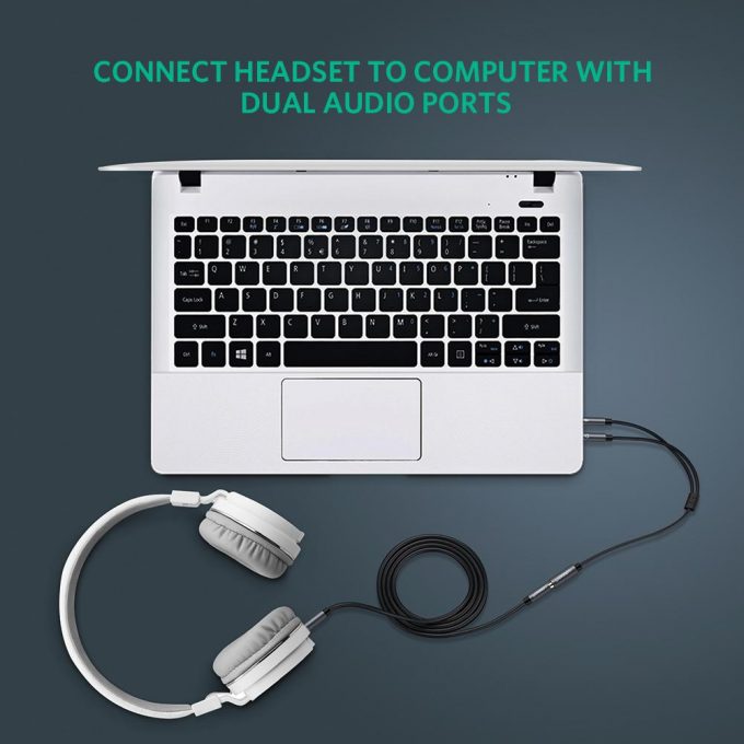 Ugreen 3.5mm Hovedtelefon Y Split Kabel - Billede 3