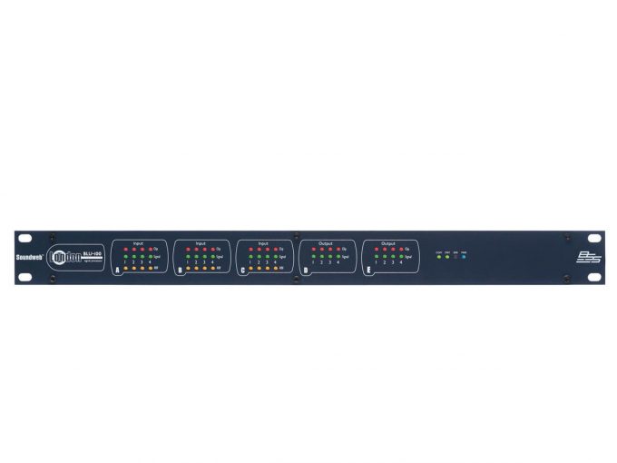 BSS BLU-100, 12x8 DSP audio processor - 12 audio ind / 8 audio ud