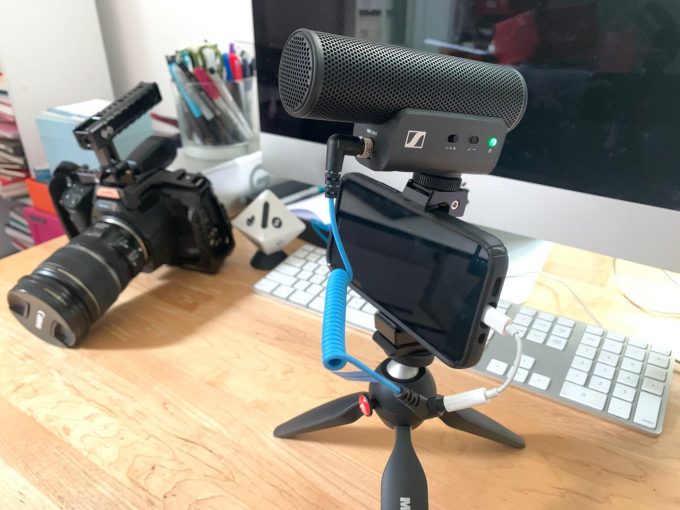 SENNHEISER MKE 400 Mobile Kit - inkl. Manfrotto tripod - Billede 2