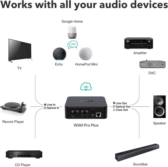 WiiM Pro Plus, netværks streamer - Billede 2