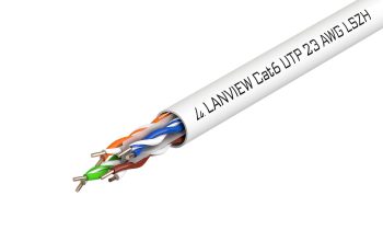 Lanview CAT6 U-UTP hvid pr.m.