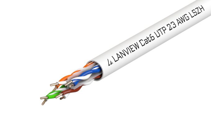 Lanview CAT6 U-UTP hvid pr.m.
