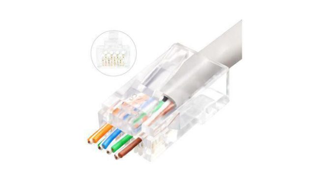 Lanview RJ45 UTP stik Cat6 - EasyConnect, 50stk.